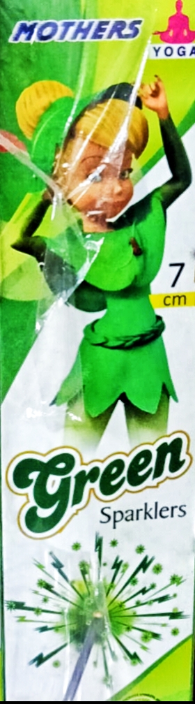 7cm Green Sparklers (10pcs)
